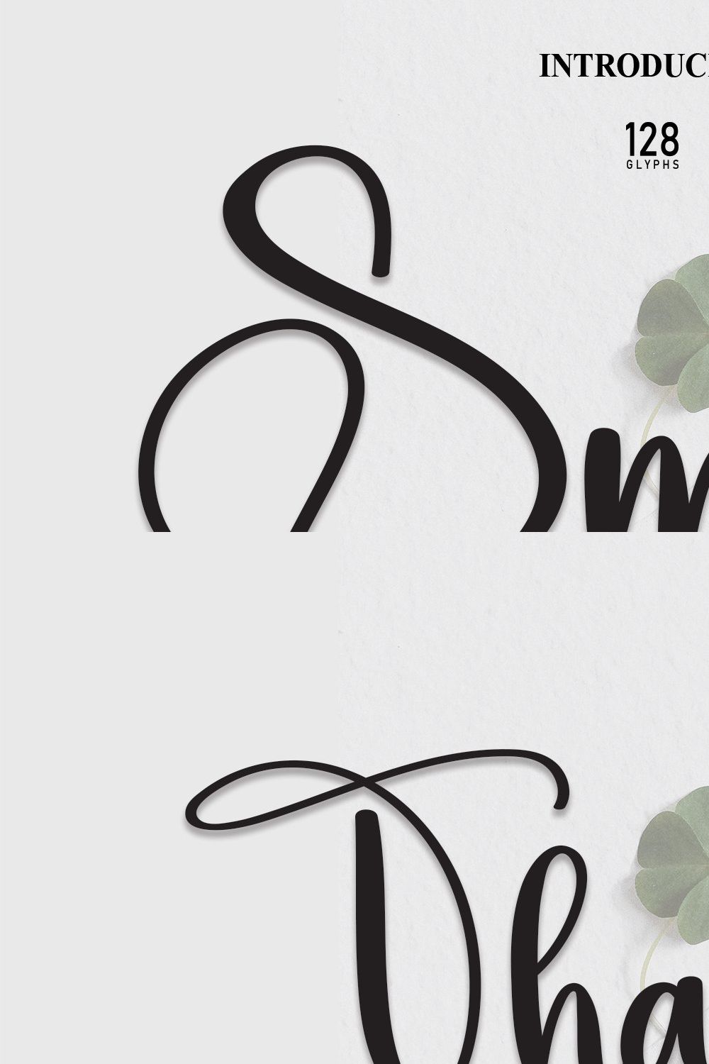 Smile | Script Font pinterest preview image.