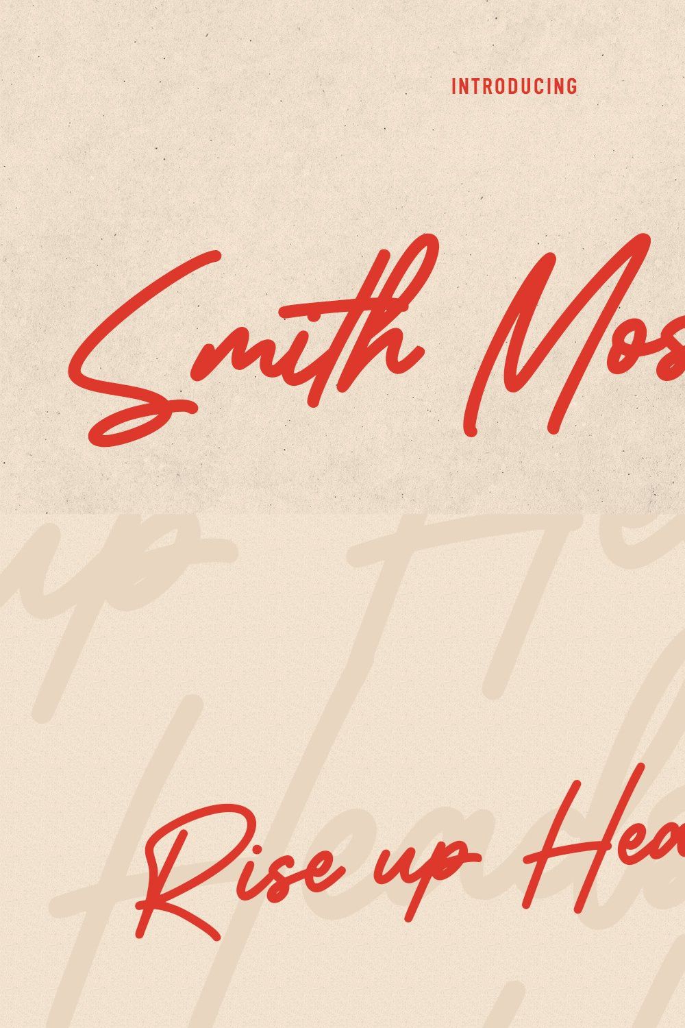 Smith Mossery Script Font pinterest preview image.