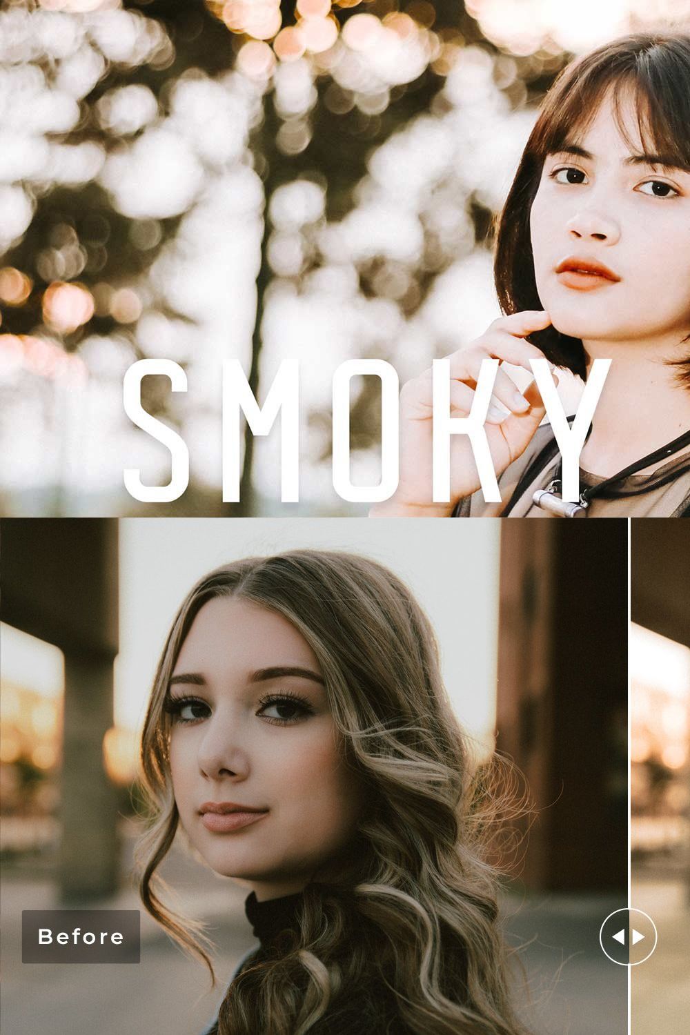 Smoky Topaz Pro Lightroom Presets pinterest preview image.