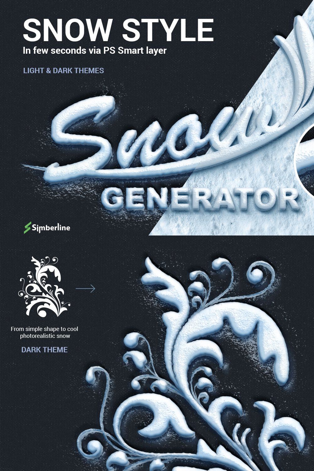 Snow Generator pinterest preview image.