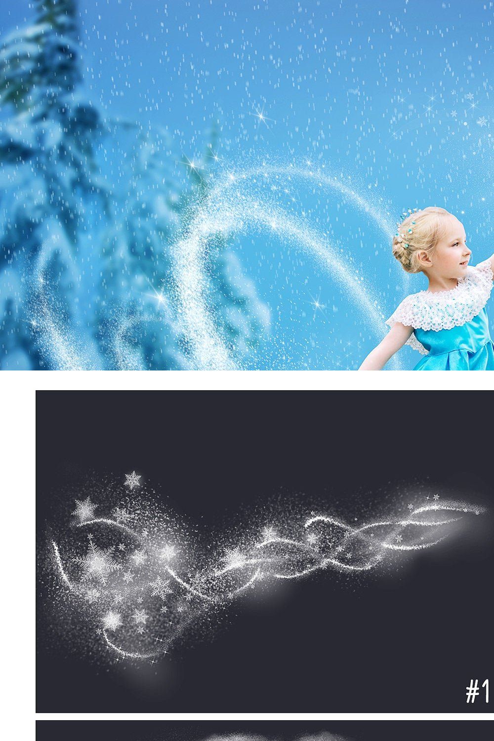 Snow Magic Overlays pinterest preview image.