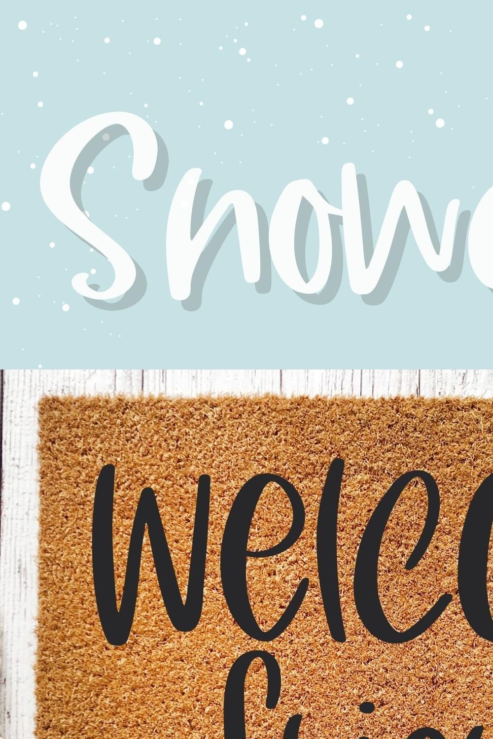 Snowdays - A Fun Handwritten Font pinterest preview image.