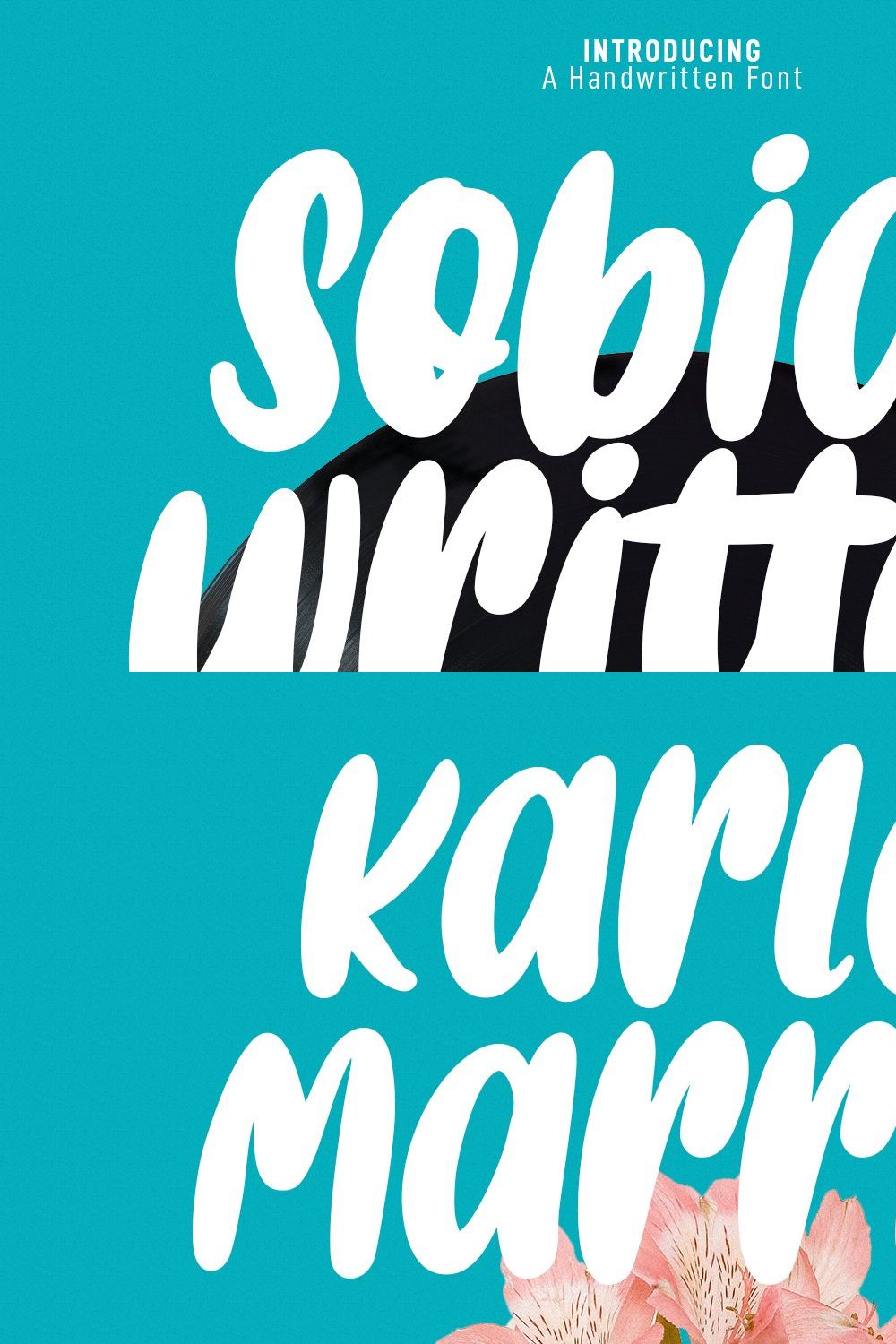 Sobiah Written Handwritten Font pinterest preview image.