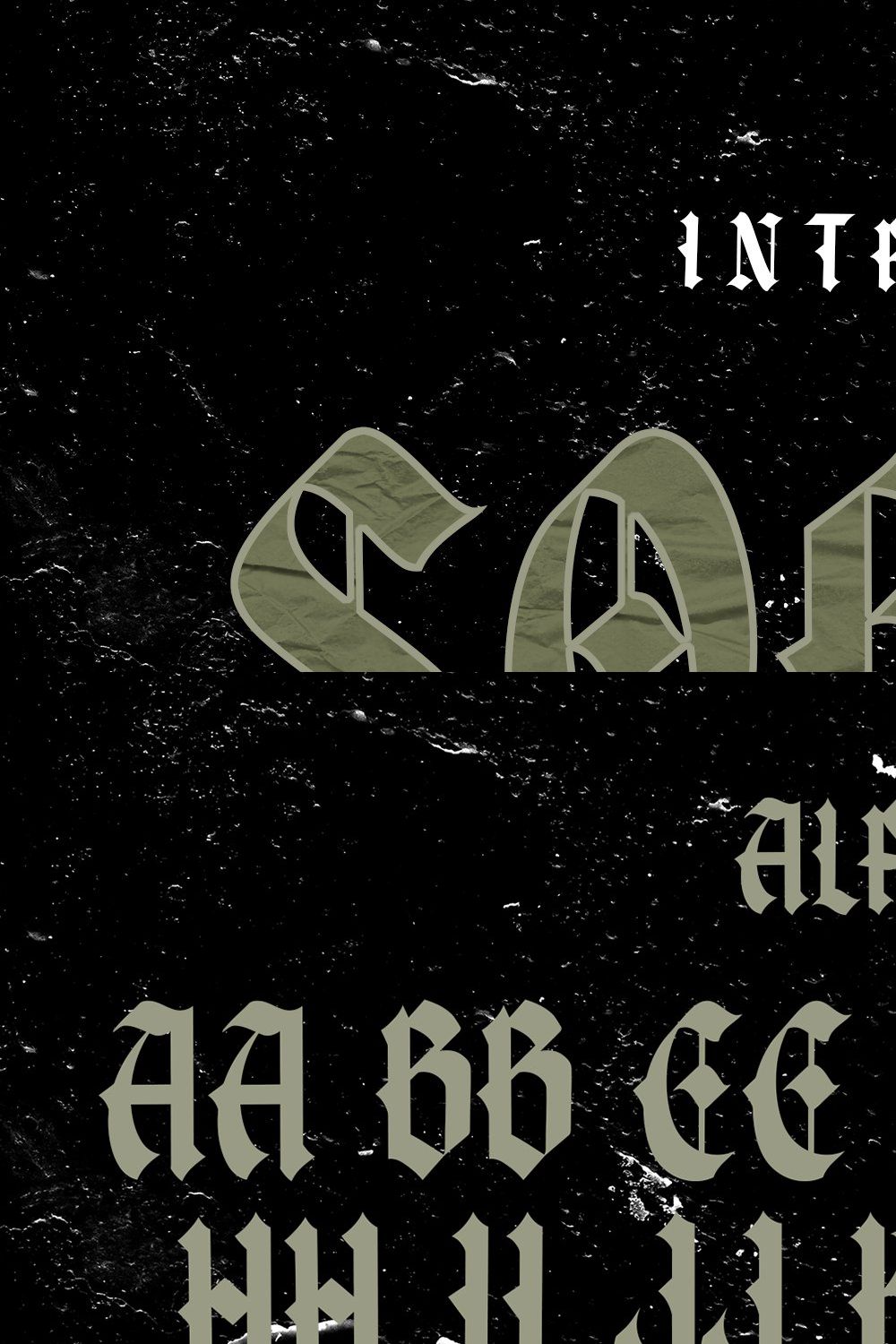 Soffer Vintage Blackletter font pinterest preview image.