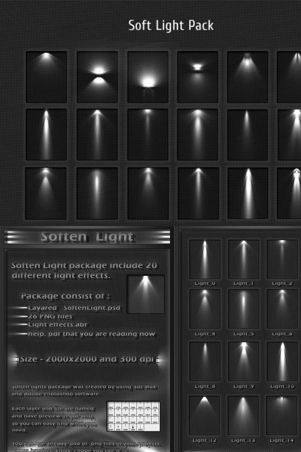 Soft Light Effects pinterest preview image.