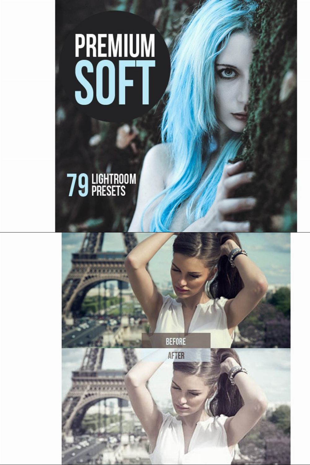 Soft Lightroom Presets bundle pinterest preview image.