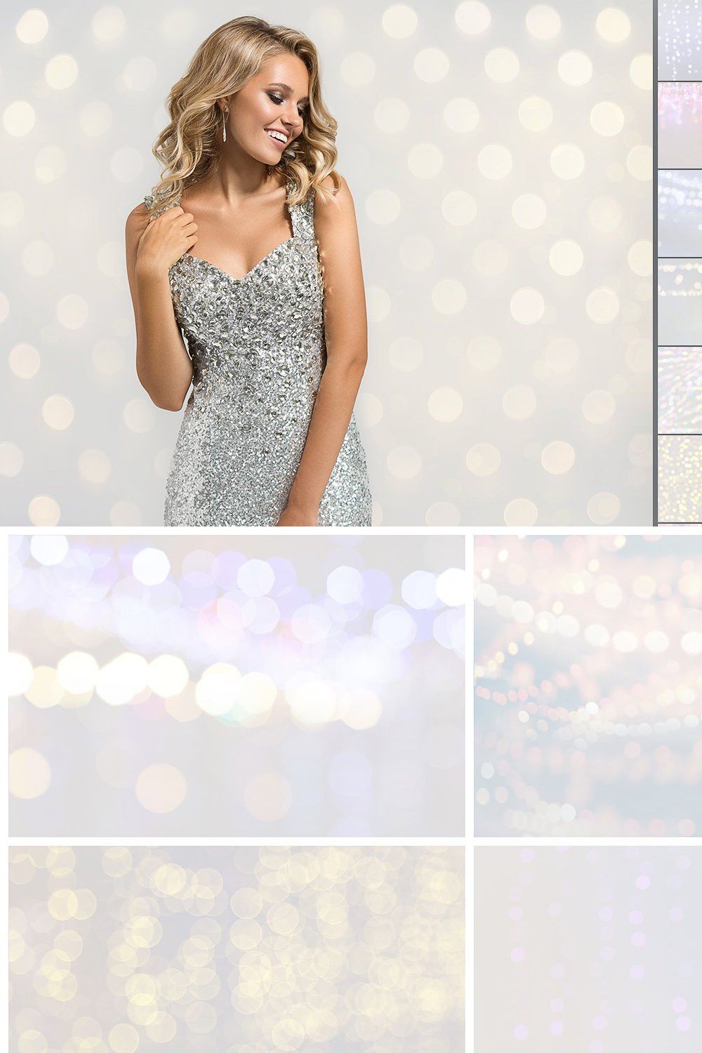 Soft Lights Backgrounds pinterest preview image.