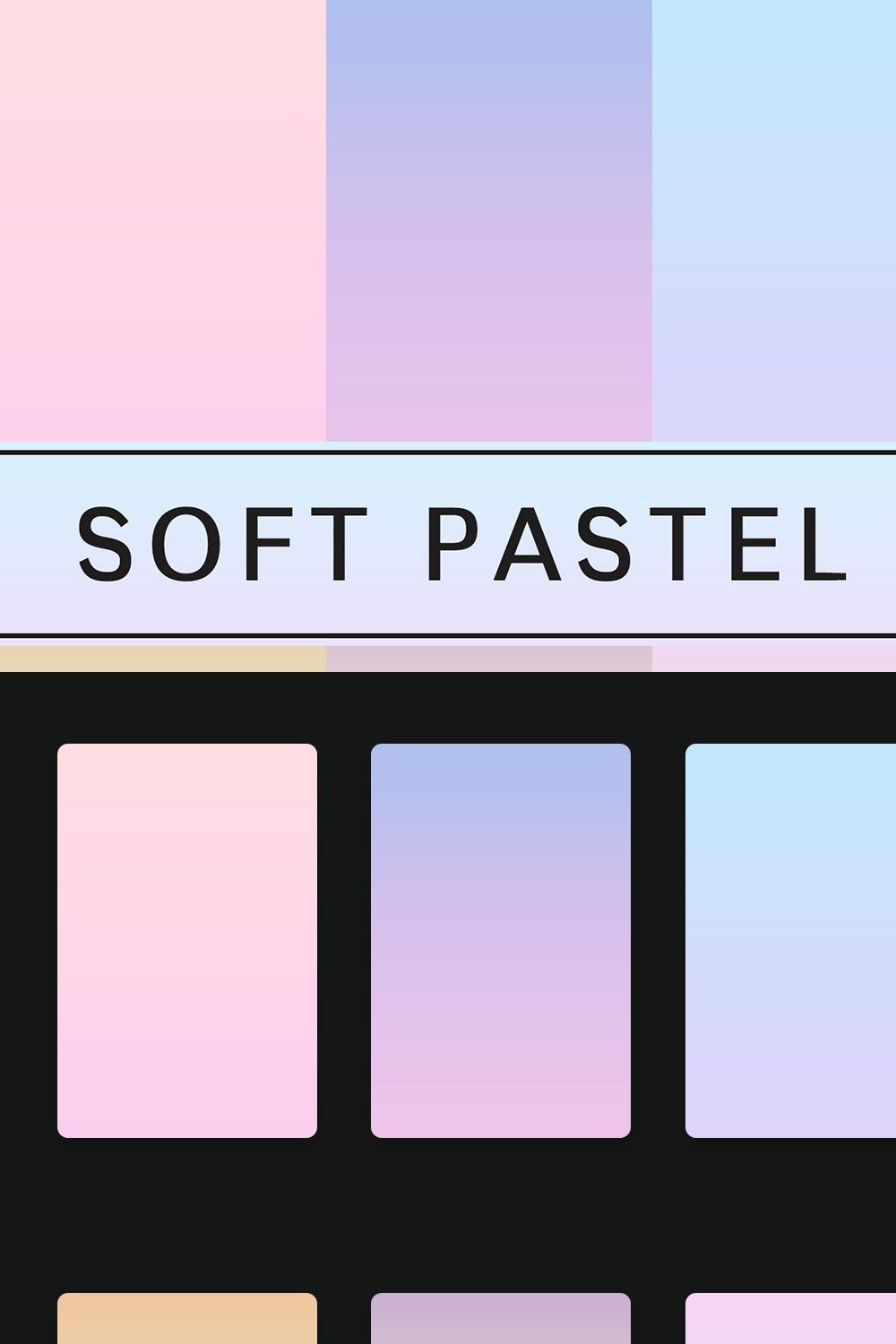 Soft Pastel Gradients pinterest preview image.