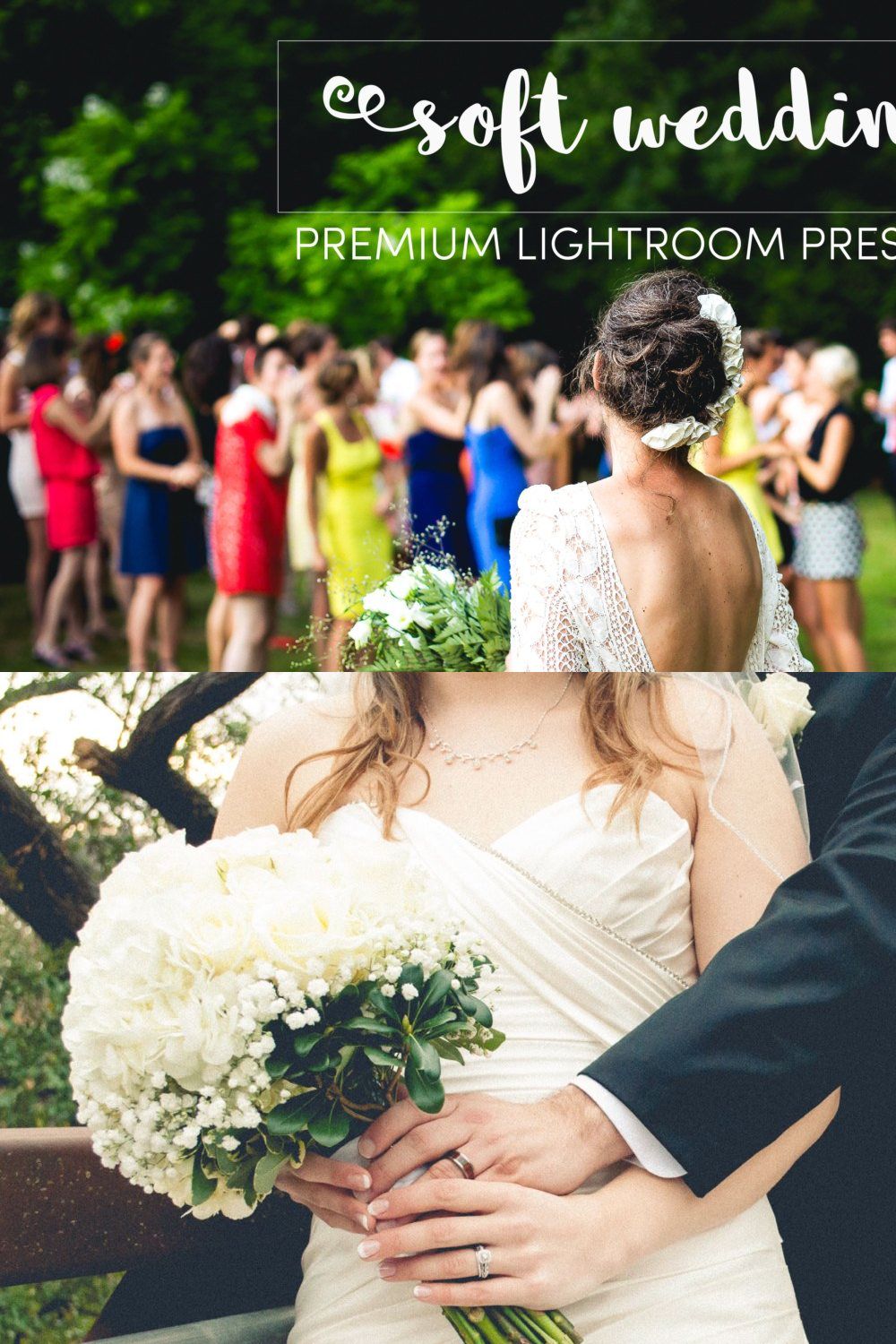Soft Wedding Lightroom Preset Pack pinterest preview image.