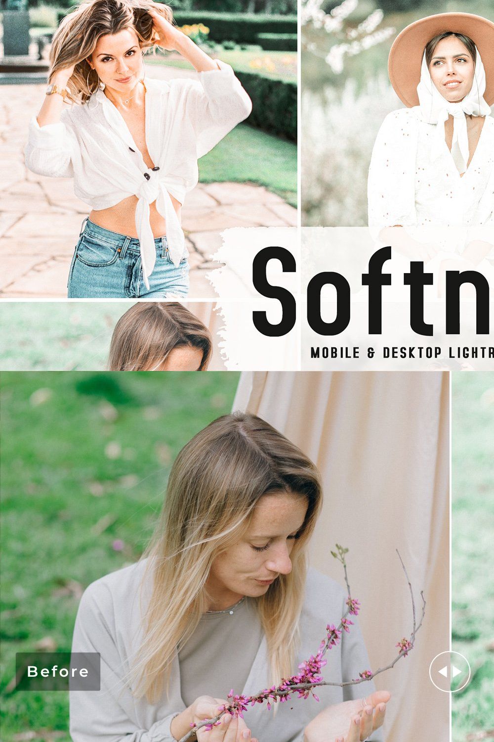 Softness Pro Lightroom Presets pinterest preview image.