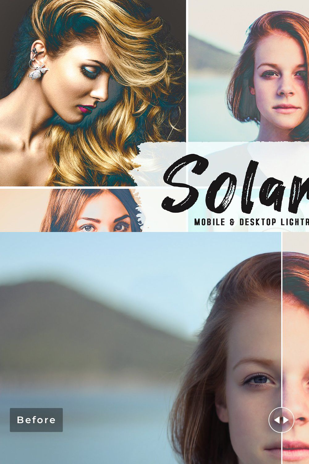 Solarize Pro Lightroom Presets pinterest preview image.