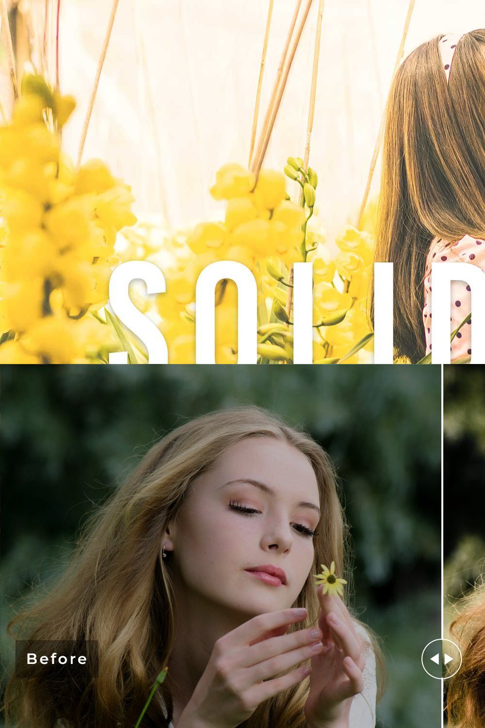 Solidago Pro Lightroom Presets pinterest preview image.