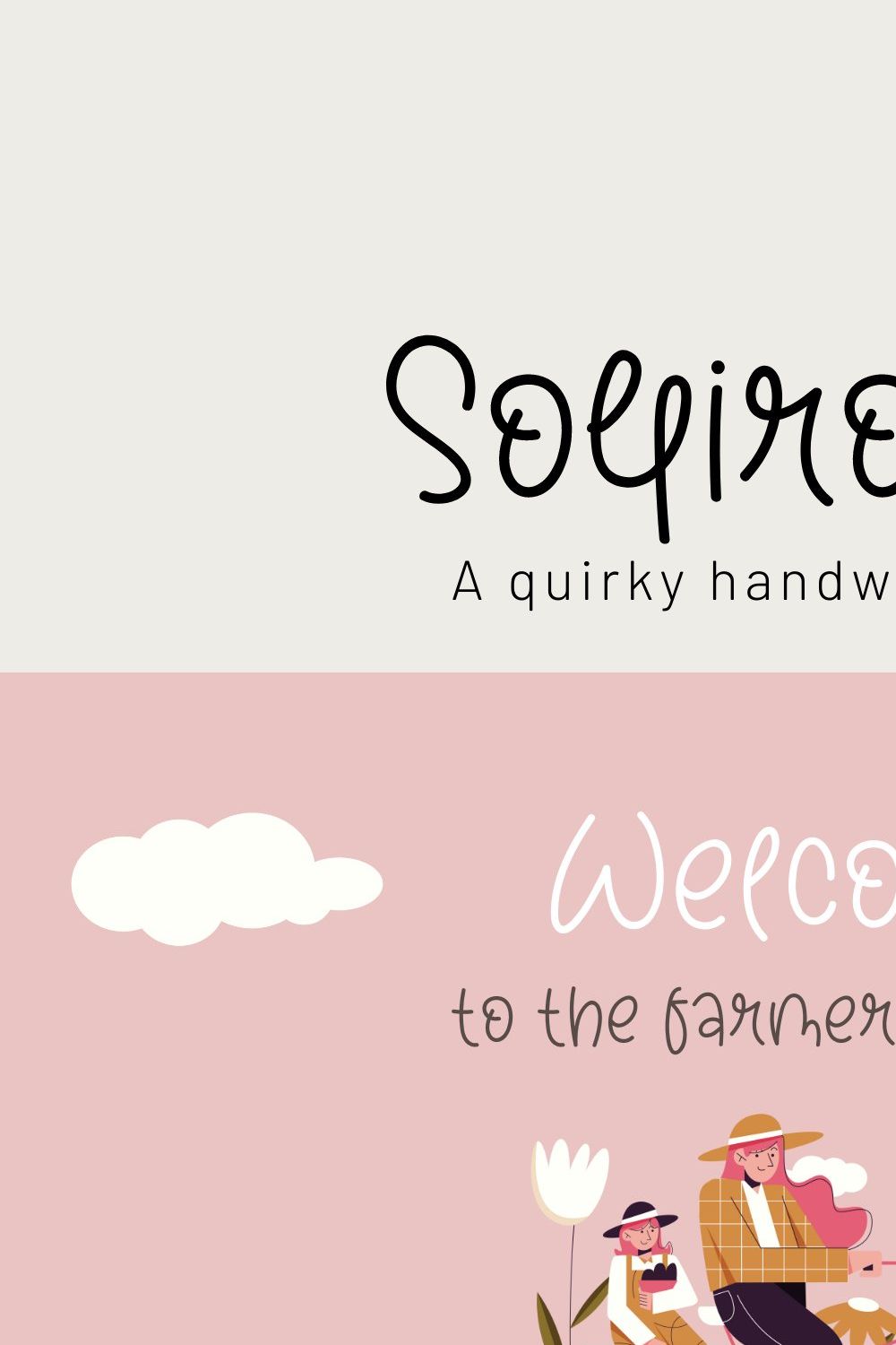 Sollirompa Quirky Font pinterest preview image.