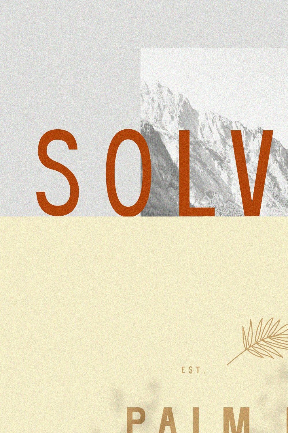 Solvorn | Tall + Quirky Sans Serif pinterest preview image.