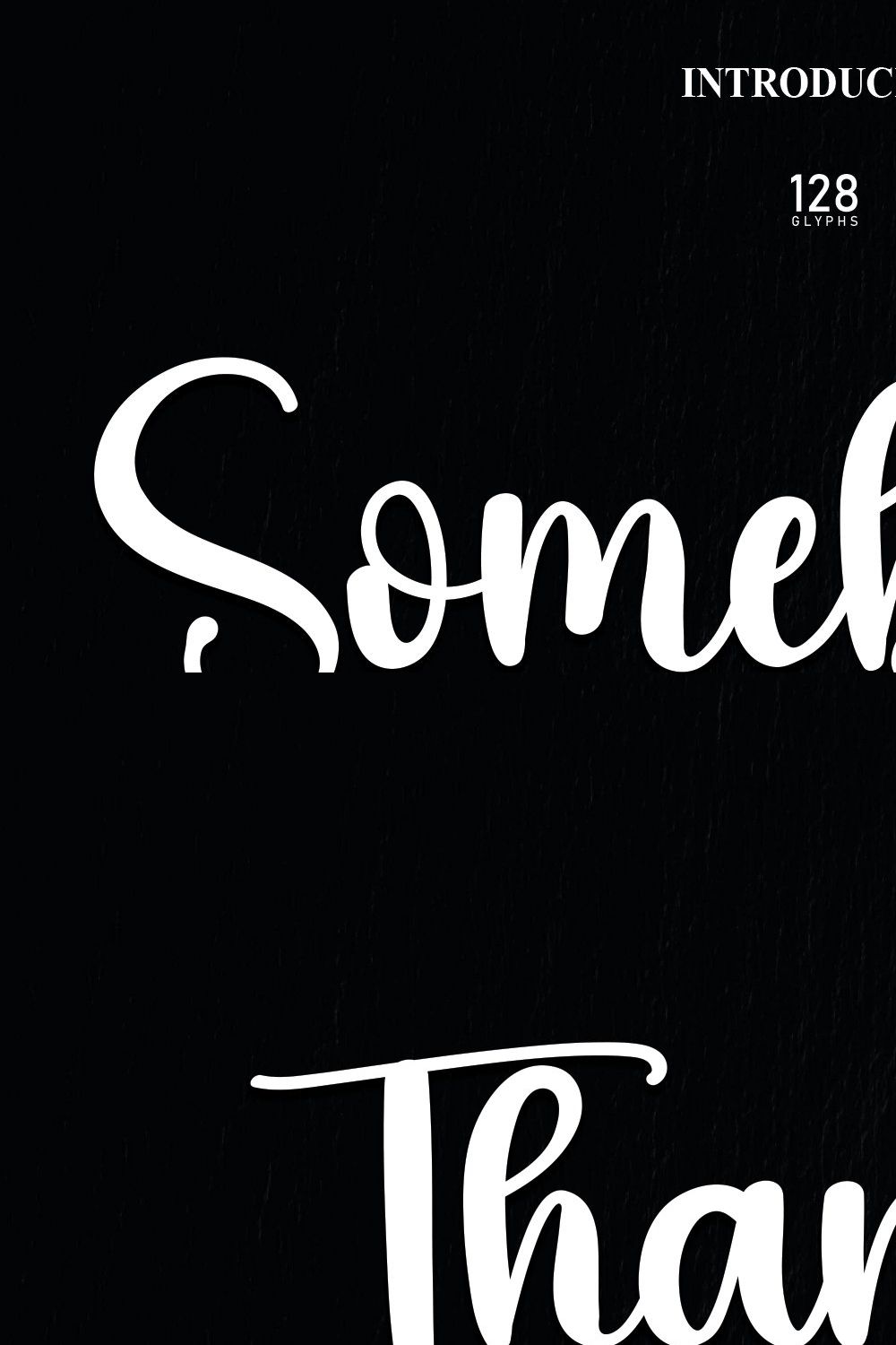 Somebody | Script Font pinterest preview image.