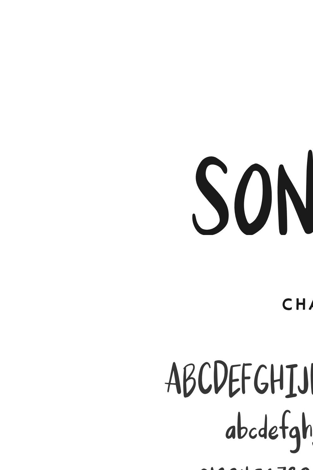 Sonatina — A Handwritten Font pinterest preview image.