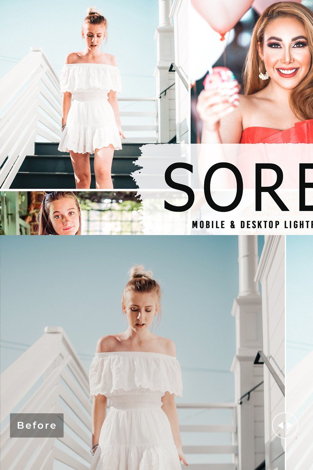 Sorbet Pro Lightroom Presets pinterest preview image.