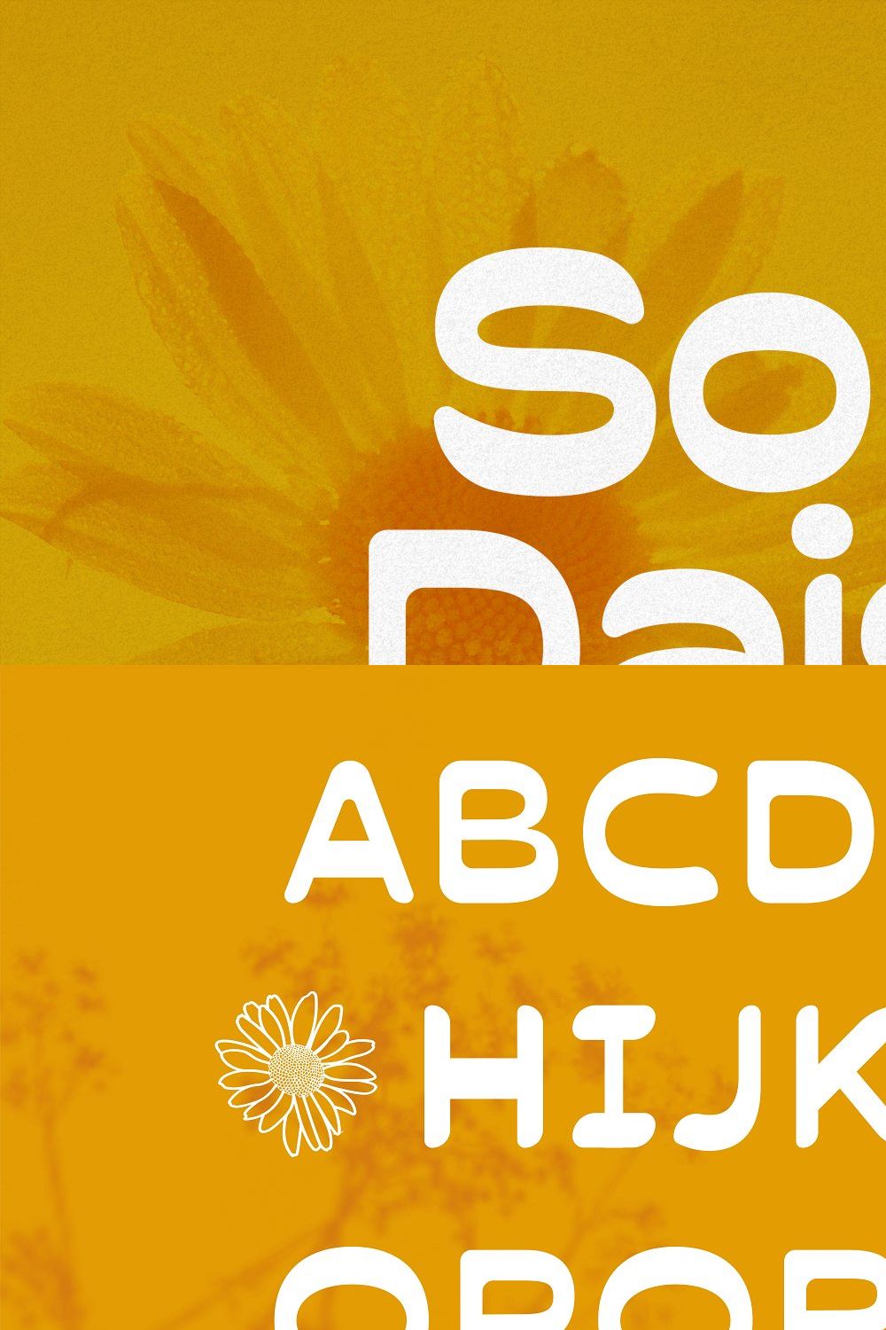 Soul Daisy - Organic Font pinterest preview image.