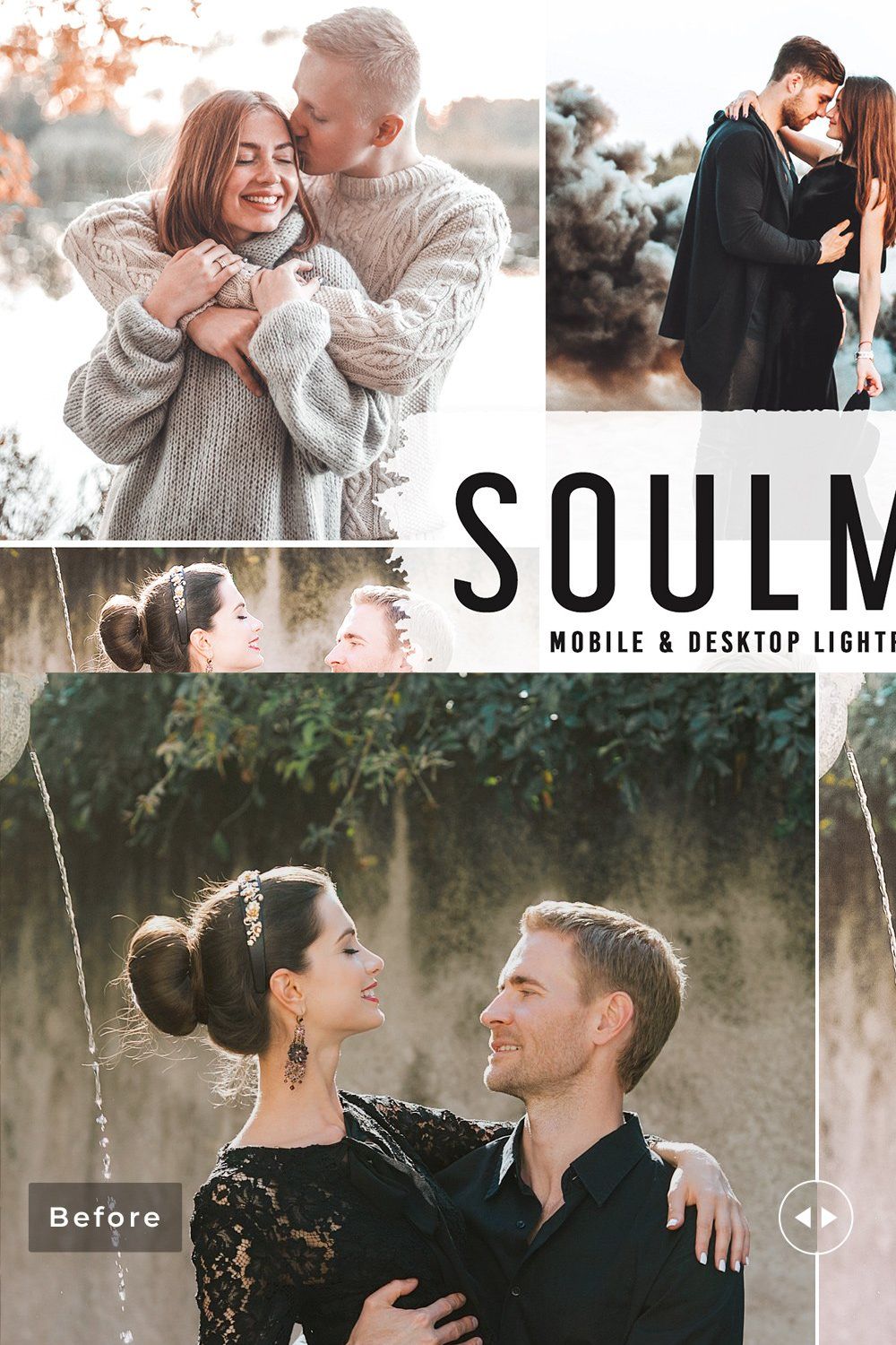 Soulmate Pro Lightroom Presets pinterest preview image.