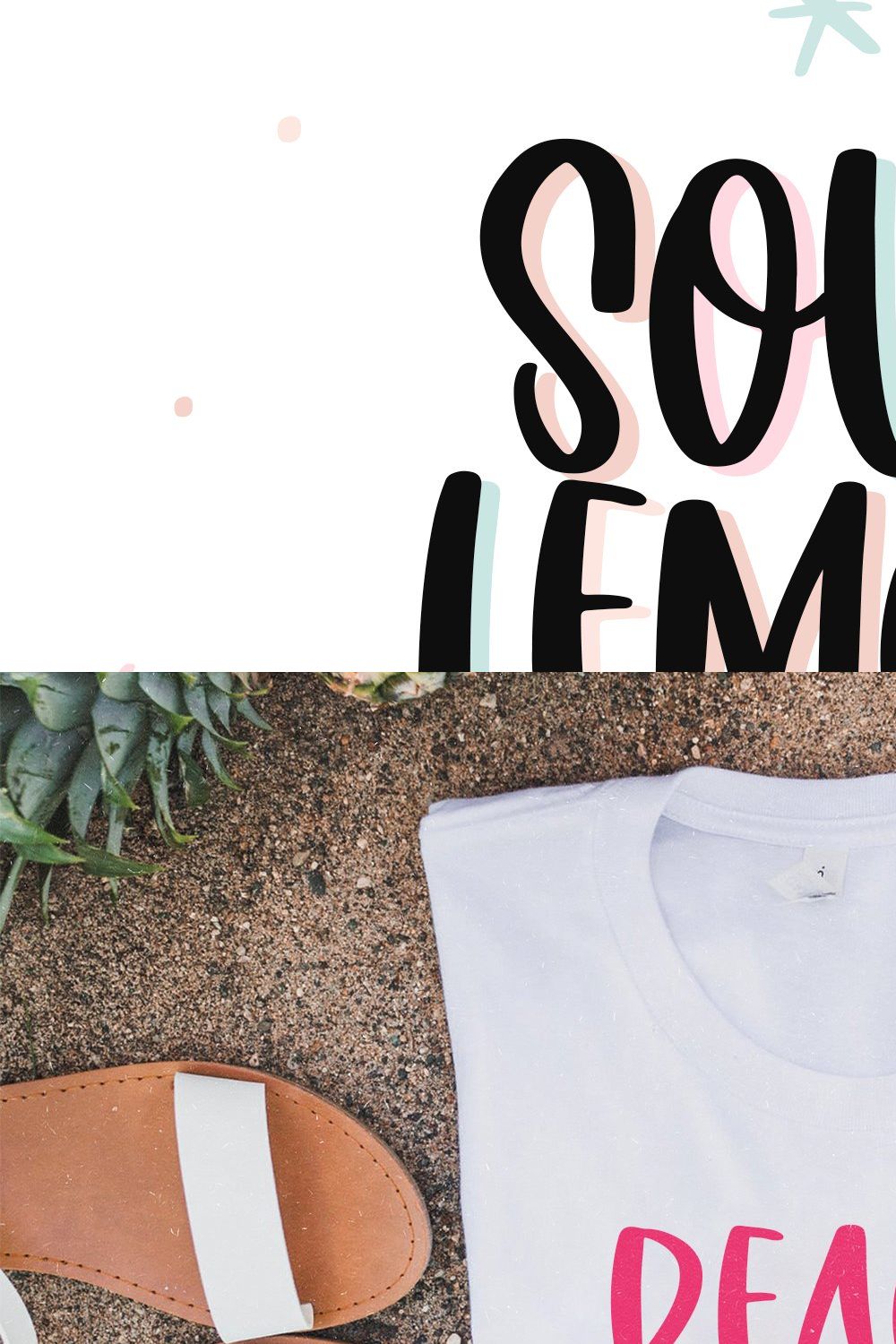 Sour Lemon | Quirky Handwritten Font pinterest preview image.