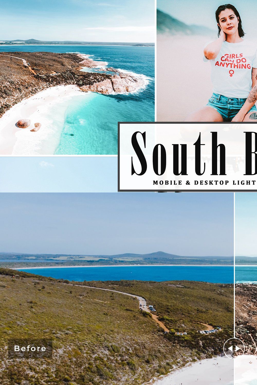 South Beach Lightroom Presets Pack pinterest preview image.