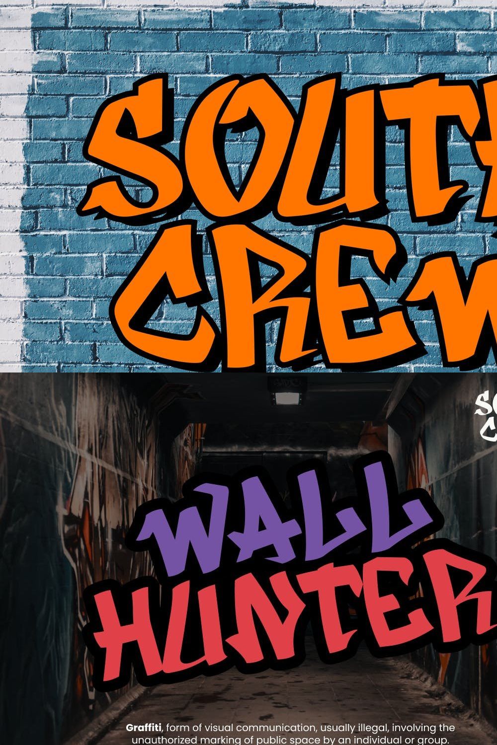 South Crew - graffiti font pinterest preview image.