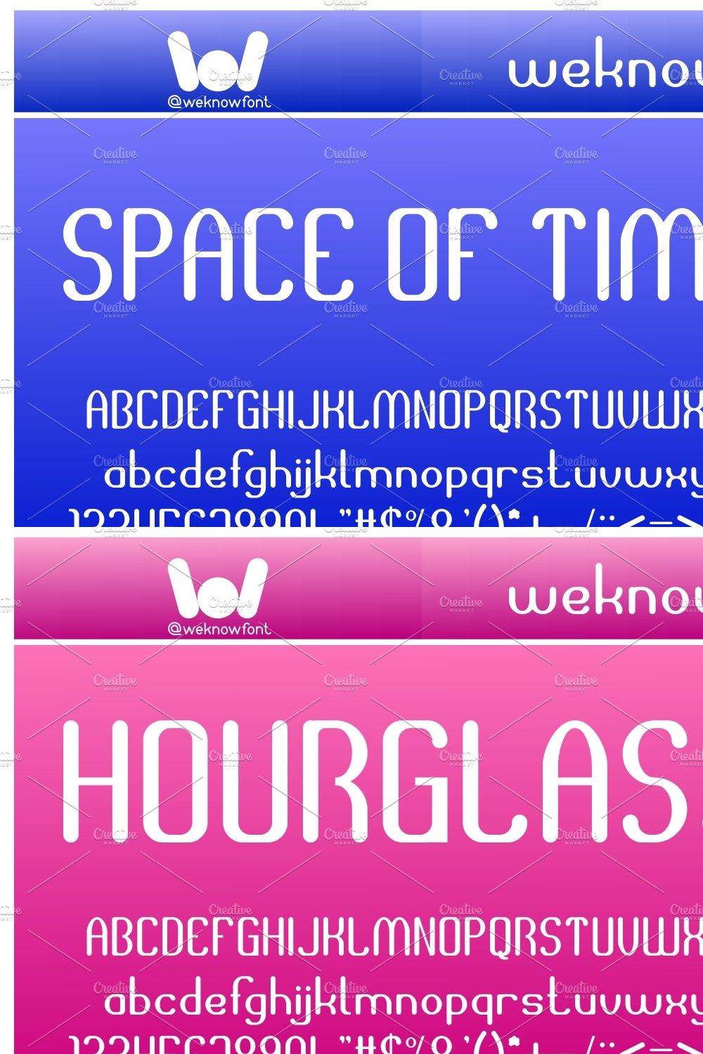 space of time font pinterest preview image.