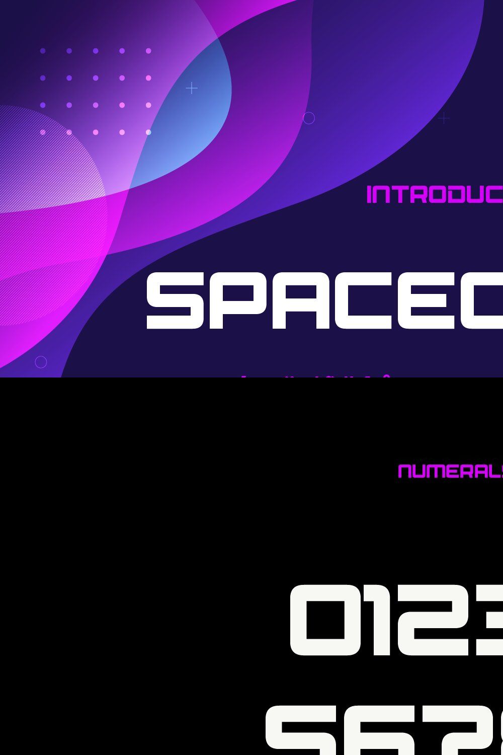 Spacecraft Font pinterest preview image.