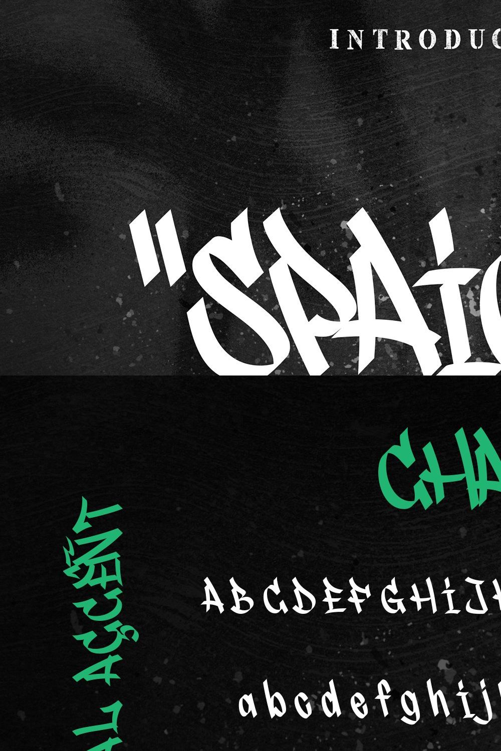 Spaiger - Graffiti Font pinterest preview image.