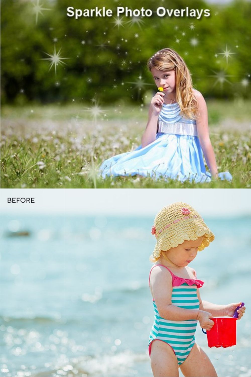 Sparkle Photo Overlays pinterest preview image.