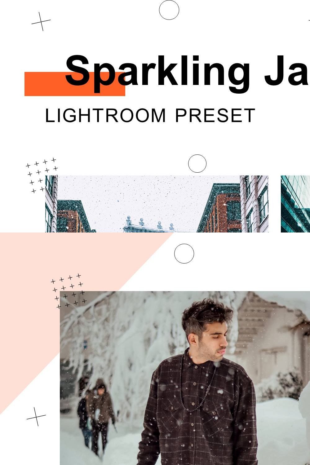 Sparkling January Lightroom Presets pinterest preview image.