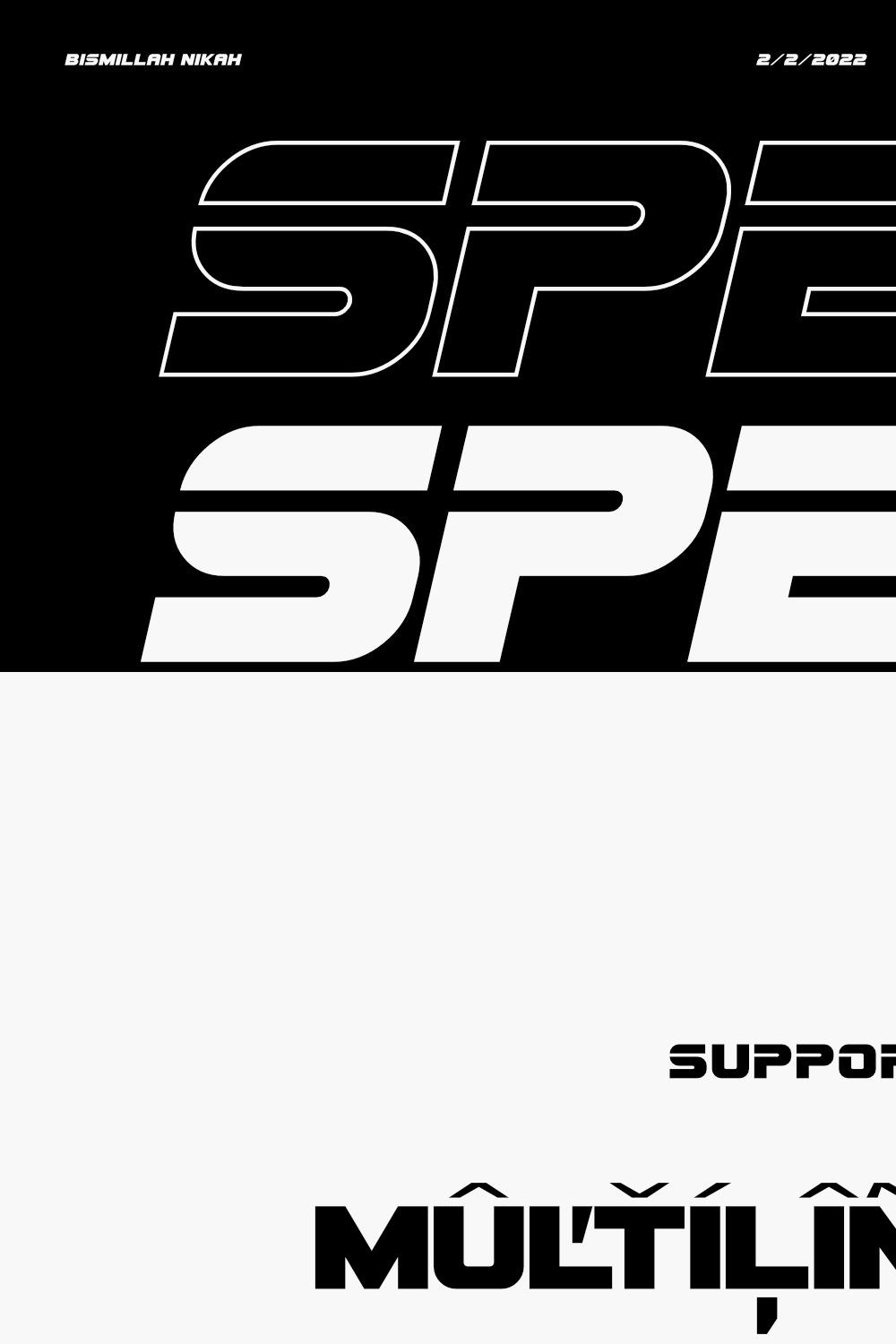 SPEED FEZ FONT pinterest preview image.