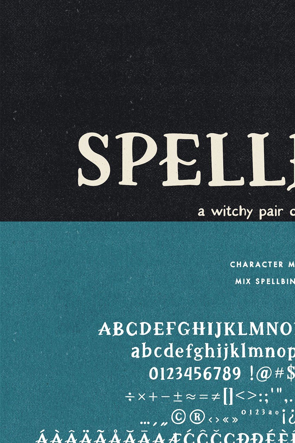 Spellbind — A Witchy Font Pair pinterest preview image.