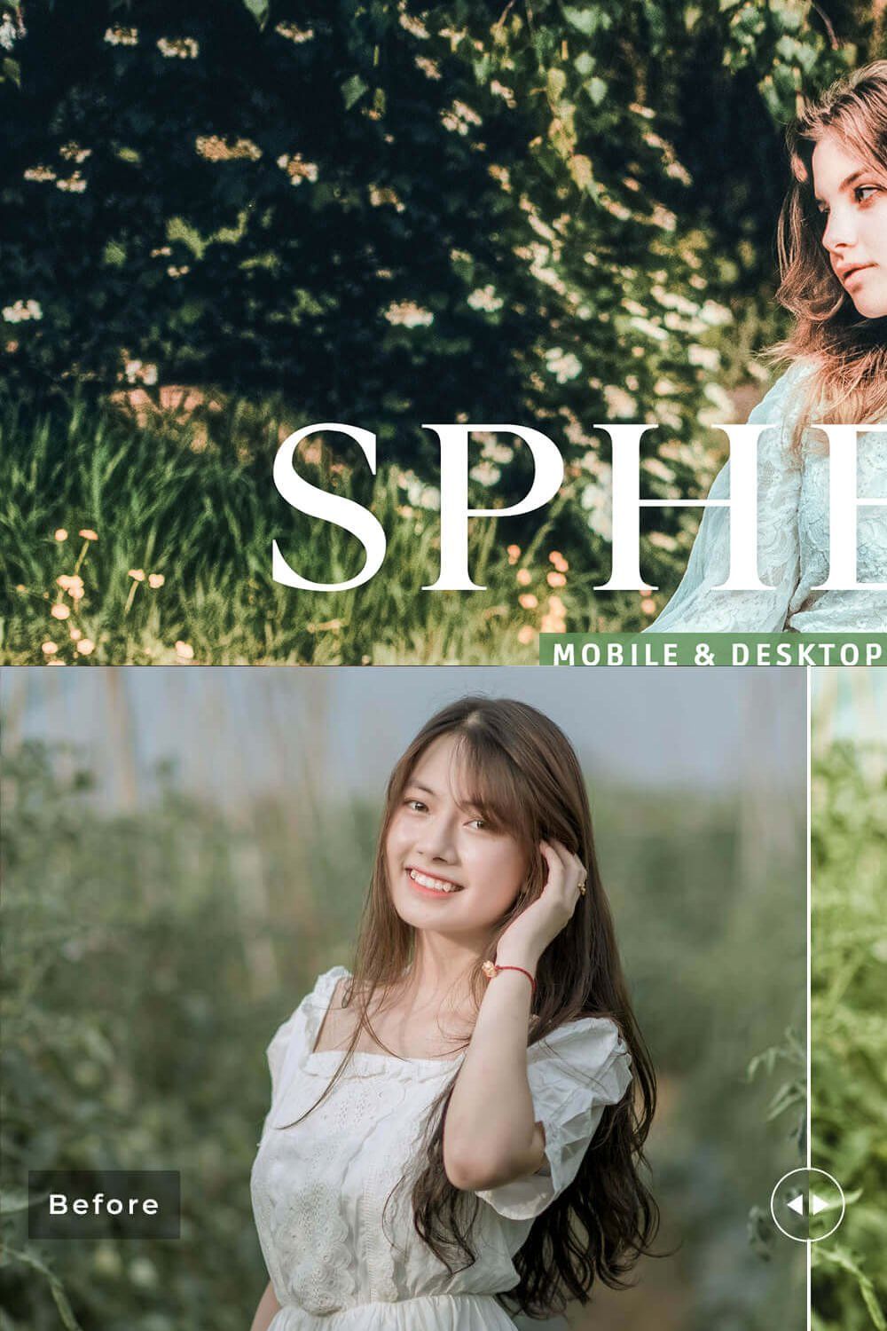 Sphene Pro Lightroom Presets pinterest preview image.