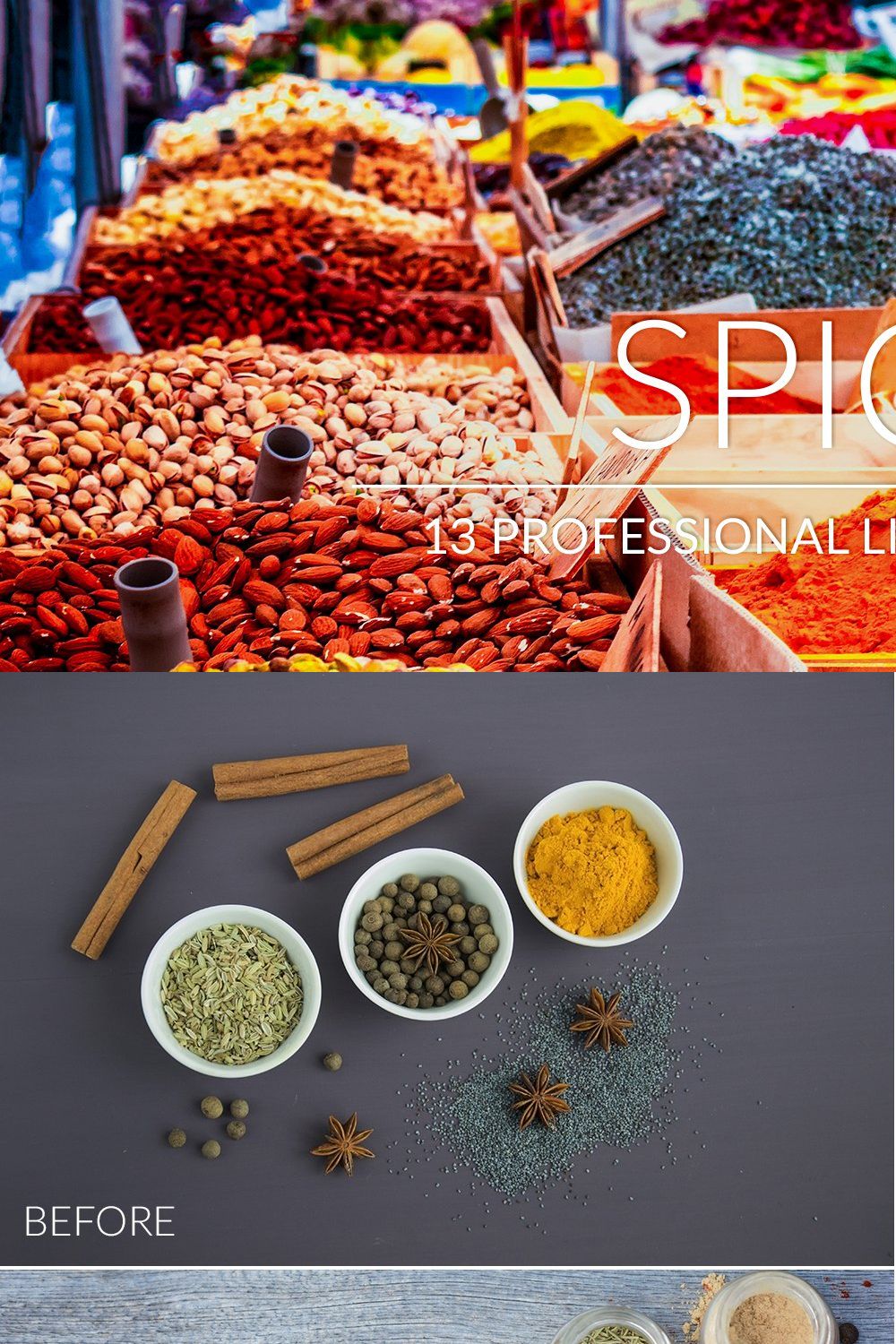 Spices Lr Presets pinterest preview image.