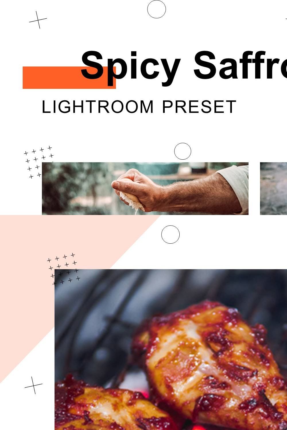 Spicy Saffron - Lightroom Presets pinterest preview image.