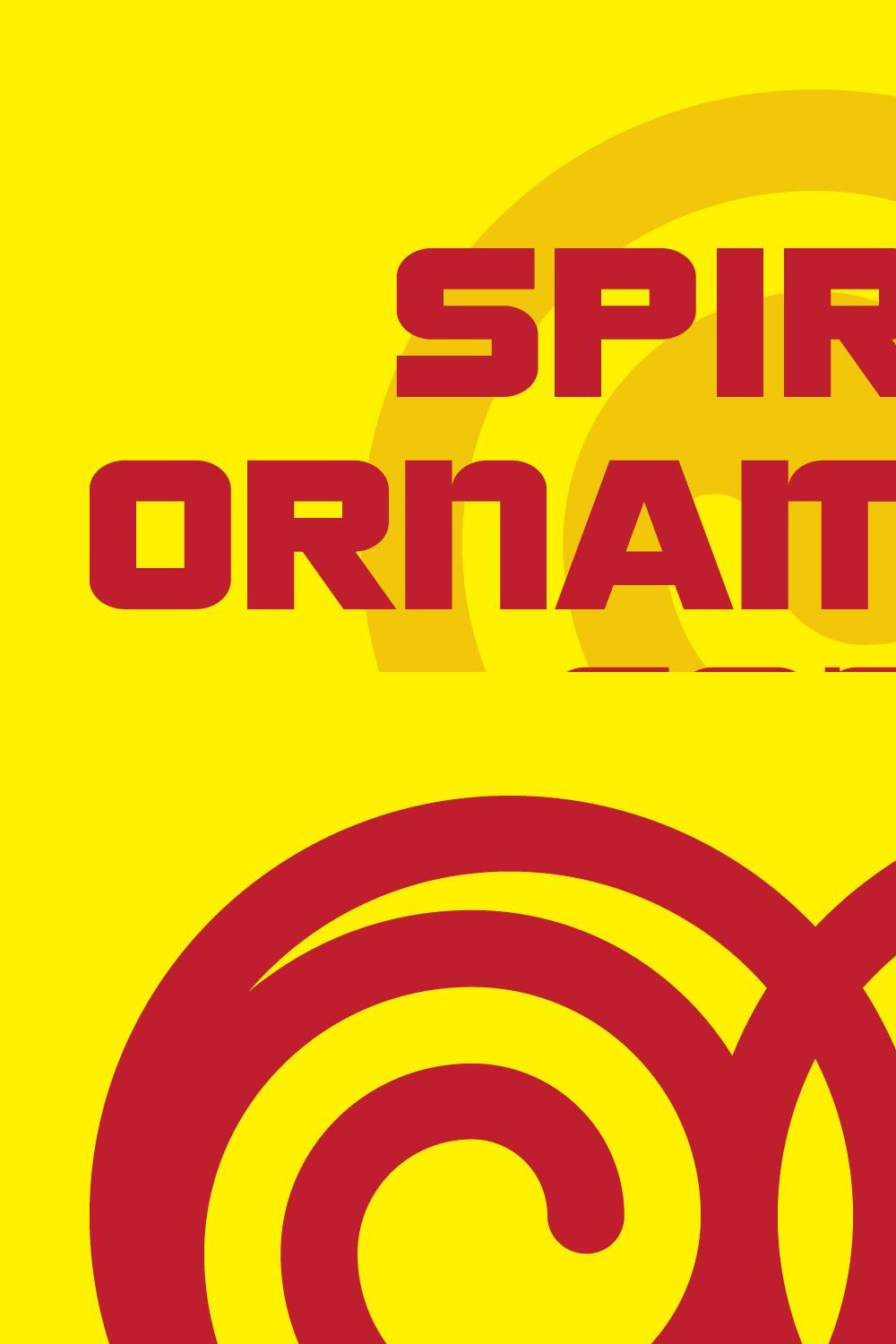 Spiral Ornaments Font pinterest preview image.