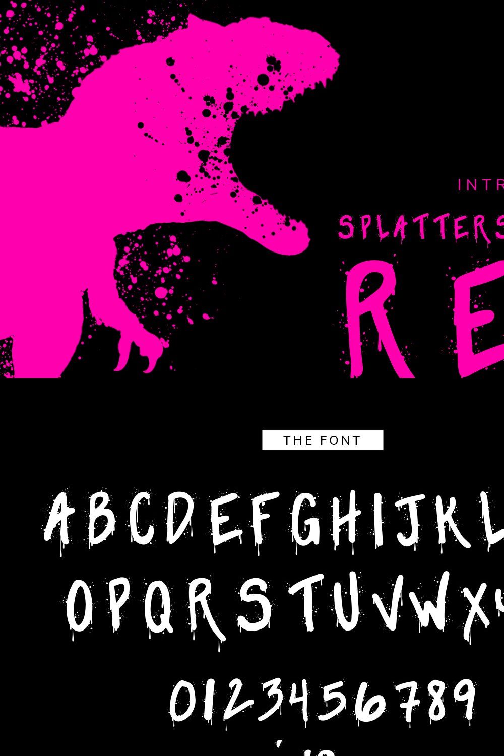 Splattersaurus Rex pinterest preview image.