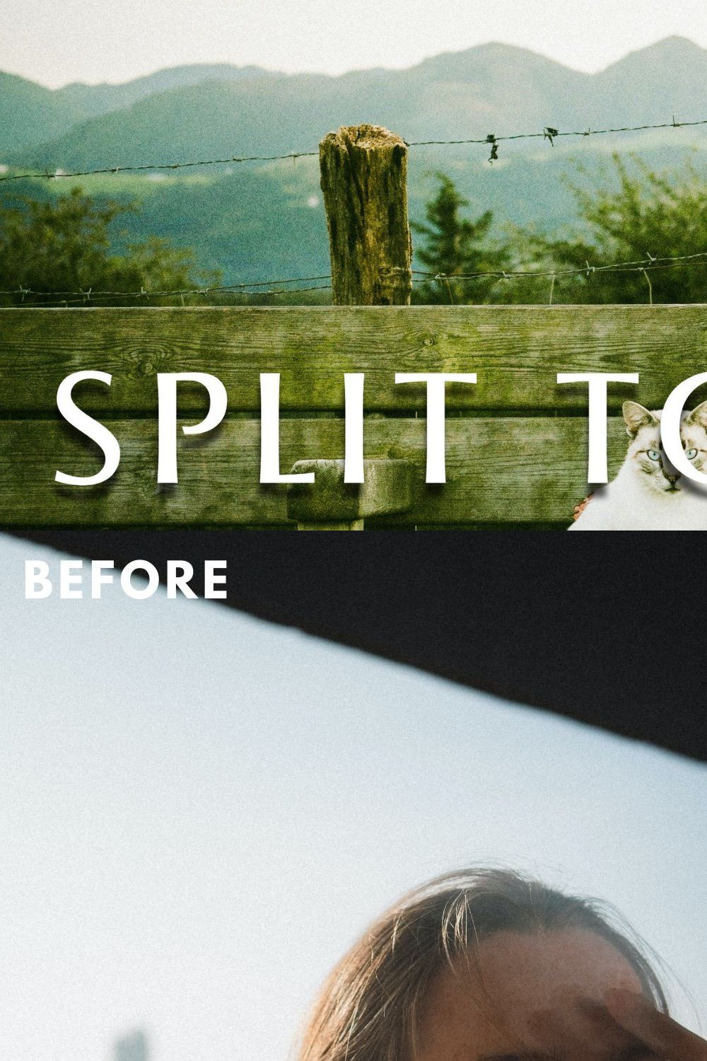 Split Toning Lightroom Presets pinterest preview image.