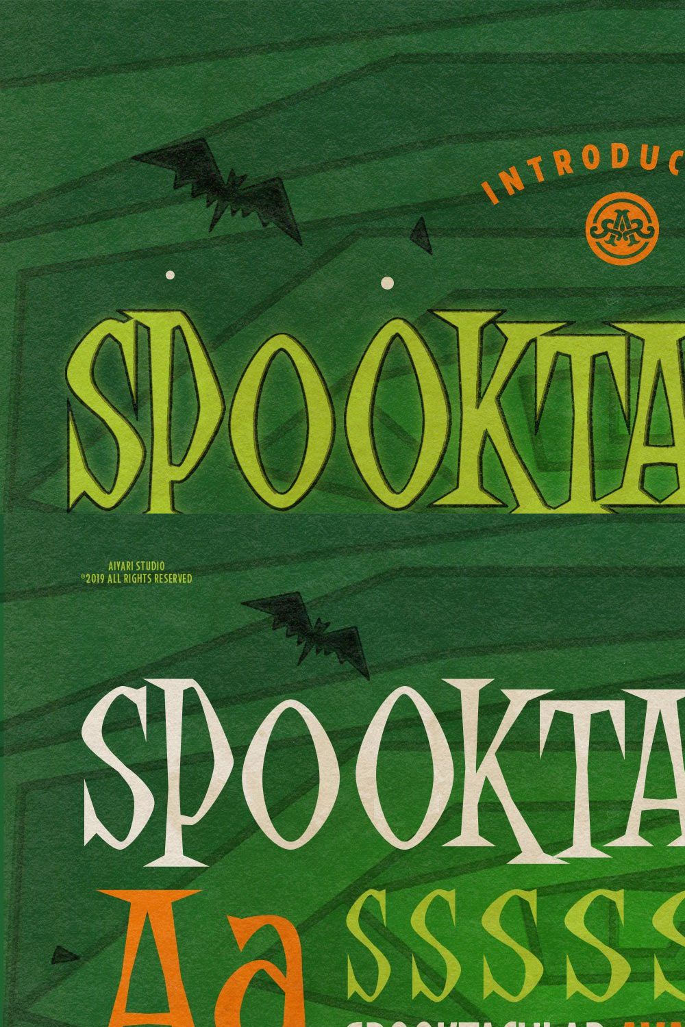 Spooktacular Font Family + Extras pinterest preview image.