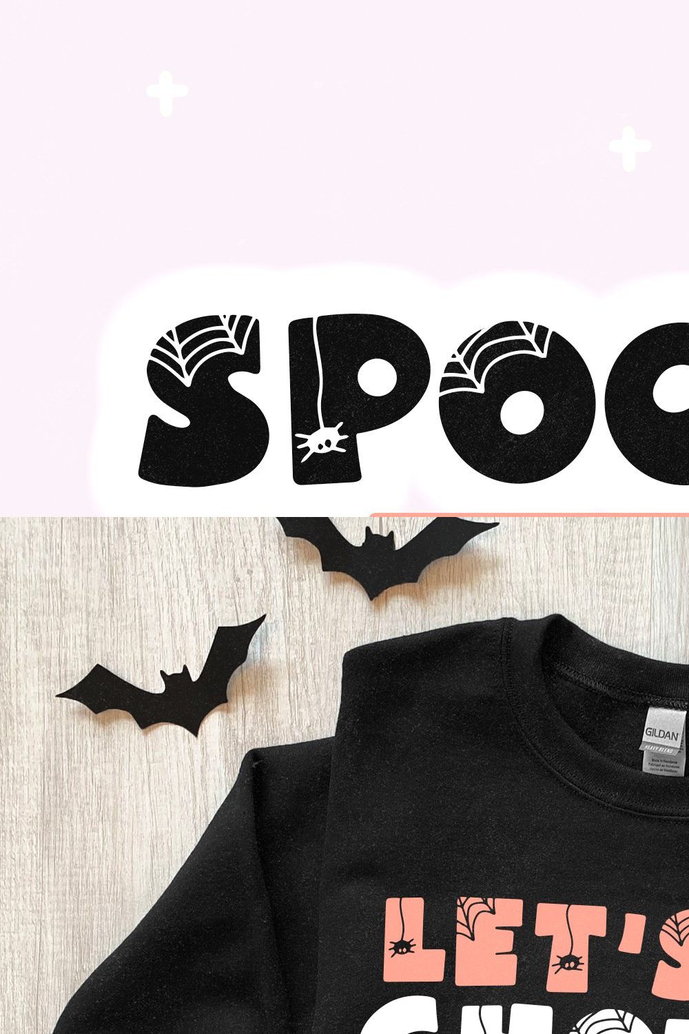 Spooky | Fun Halloween Font pinterest preview image.