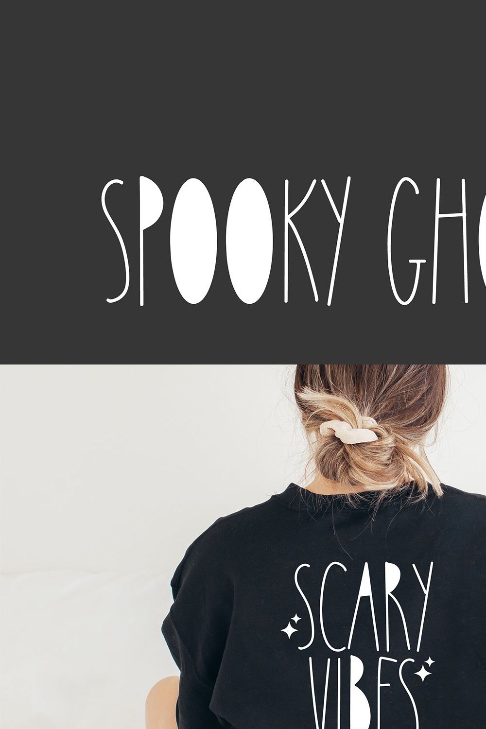 SPOOKY GHOSTS Farmhouse Halloween pinterest preview image.