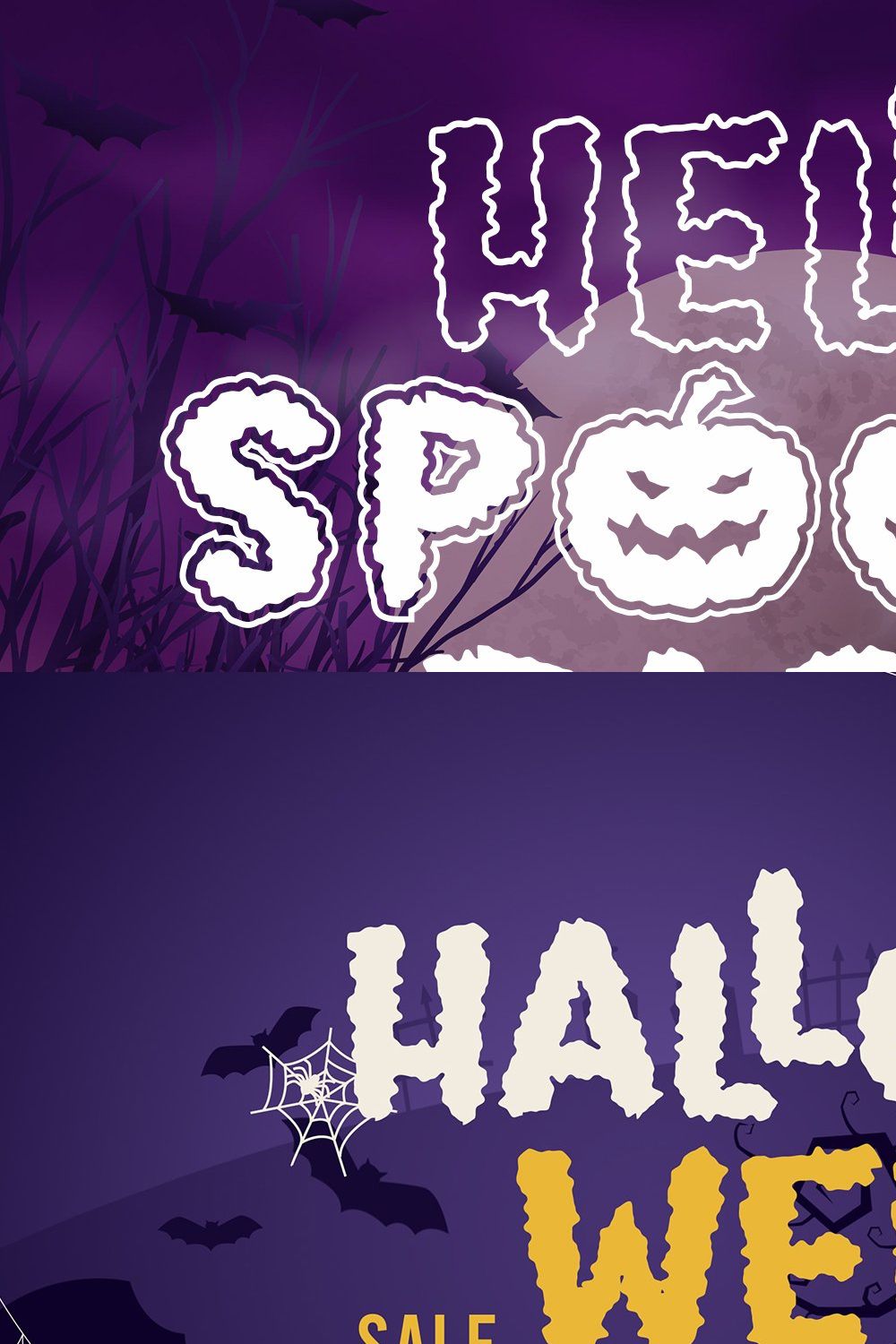 Spooky Party Font | Font Trio pinterest preview image.