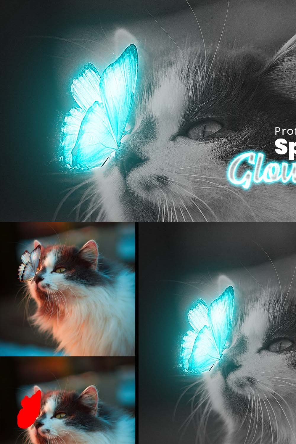 Sport Light Glow Photoshop Action pinterest preview image.