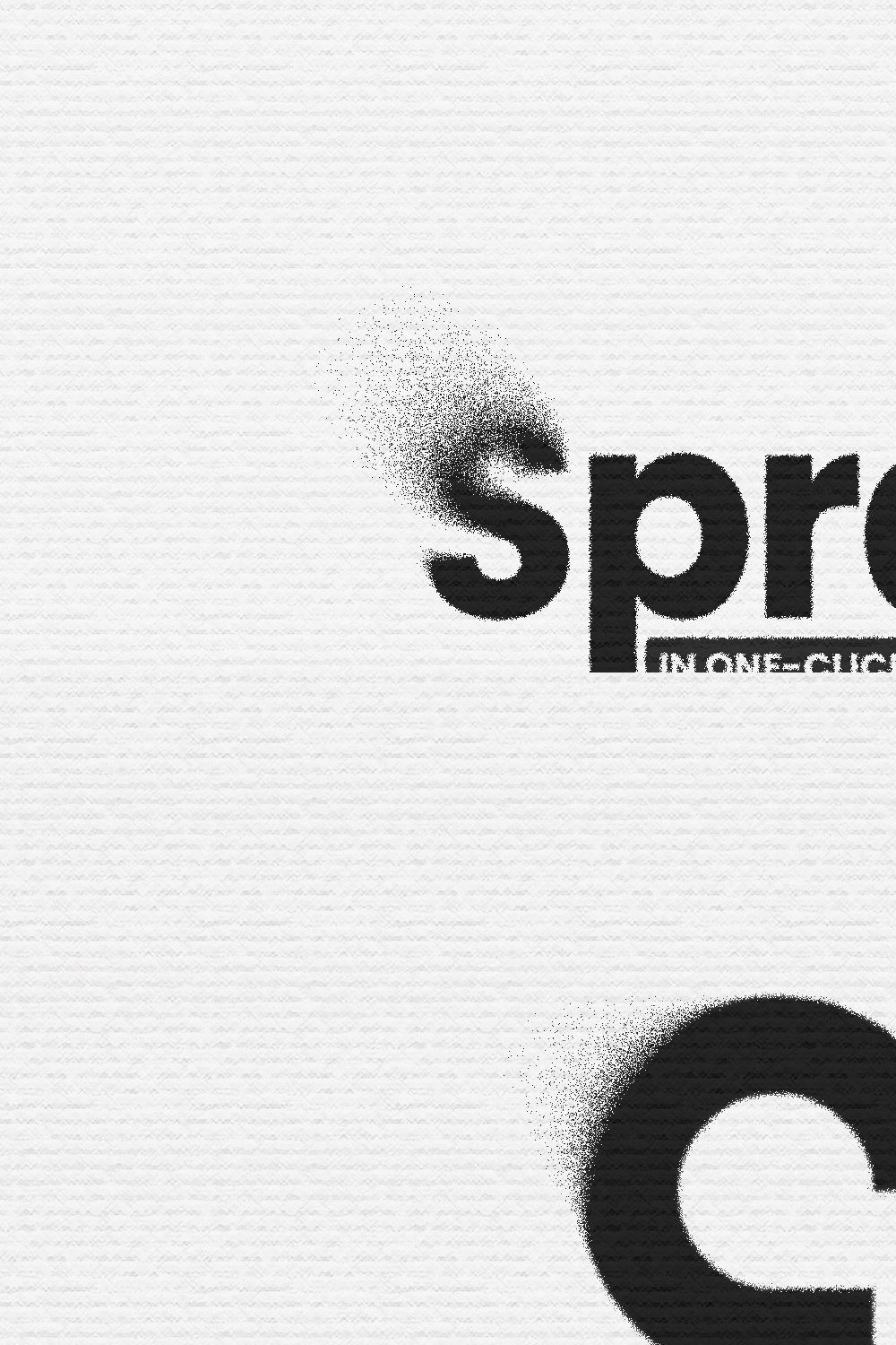 Spray One-click Photoshop Effect pinterest preview image.