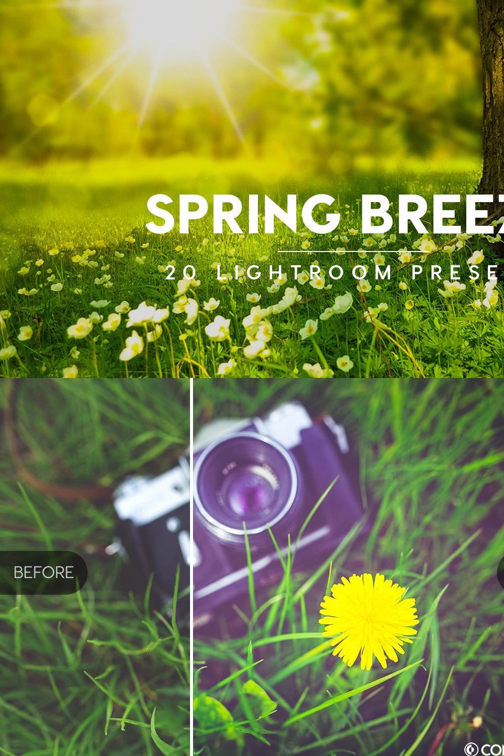 Spring Breeze Lightroom Presets pinterest preview image.