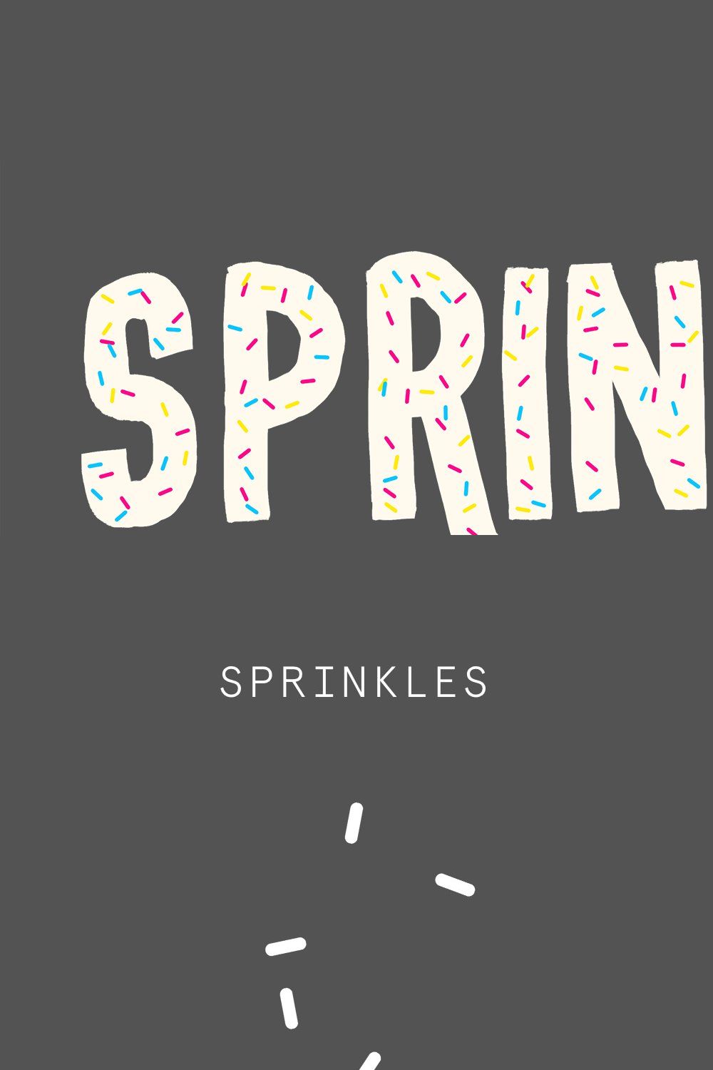 Sprinkles Brush for Photoshop pinterest preview image.