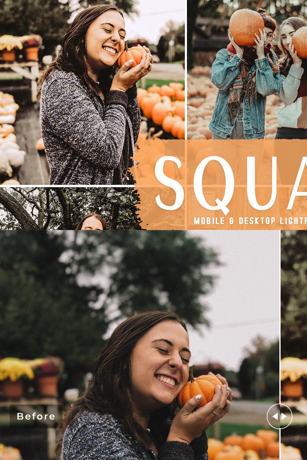 Squash Pro Lightroom Presets pinterest preview image.