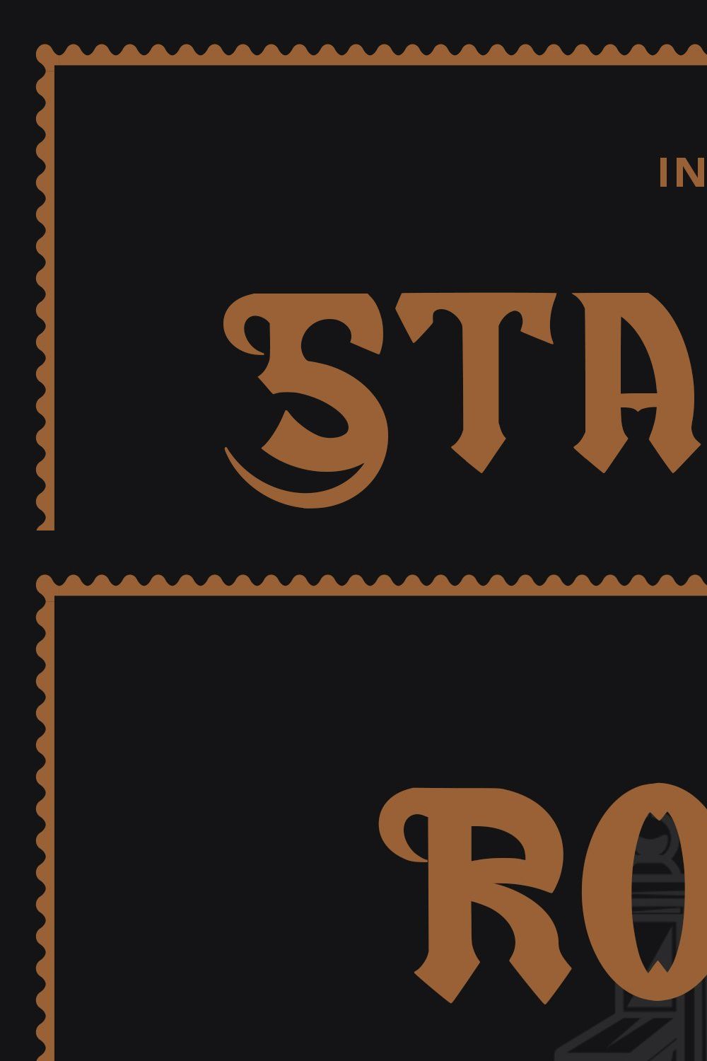 Stamford Castle - Blackletter Font pinterest preview image.