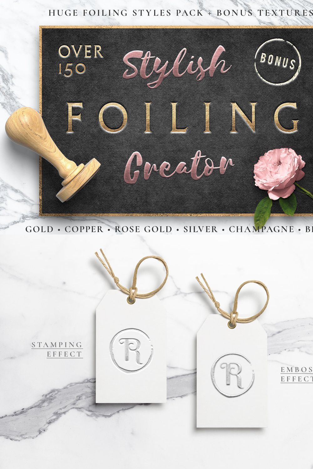 Stamping & Embossing Foiling Creator pinterest preview image.